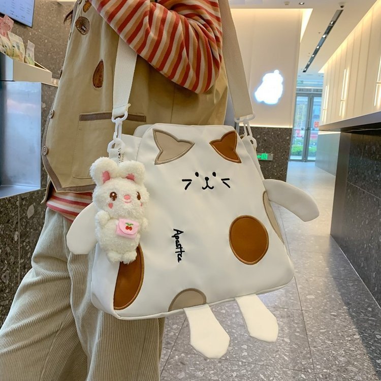 Japanese cute cartoon cat shoulder bag new fashion fashion backpack women wholesale doll tote bag