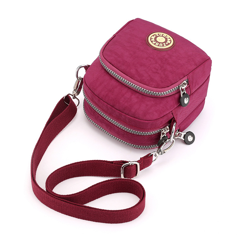 New waterproof oxford cloth women's bag one-shoulder cross-body mini bag canvas fashion mobile phone coin purse
