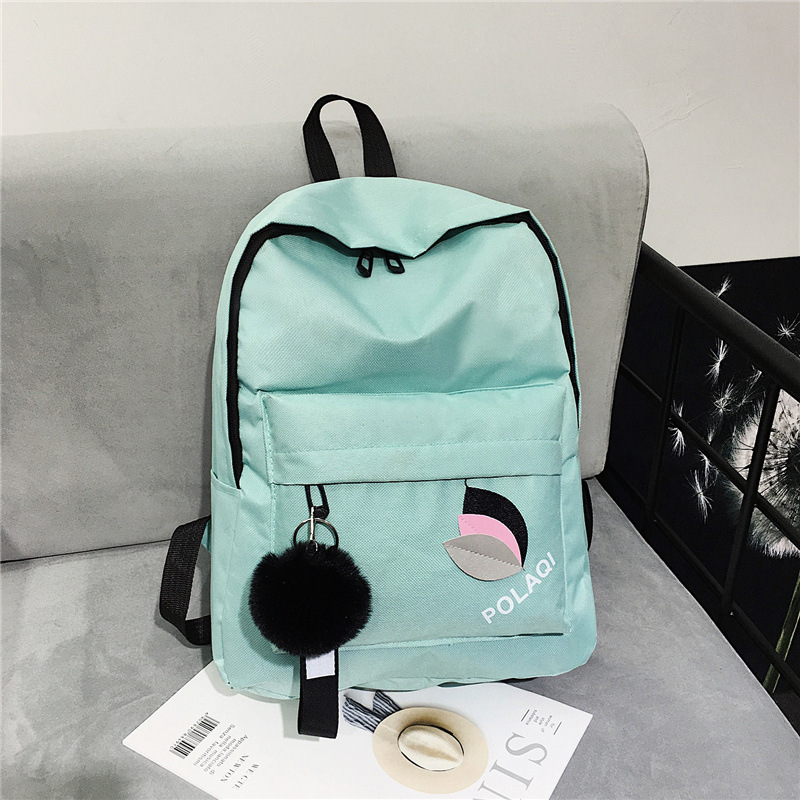 New fashionable women's backpack Korean style trendy casual bag nylon cloth large capacity backpack high school student youth bag