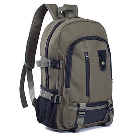 Canvas backpack large capacity outdoor travel bag male college student outdoor travel backpack
