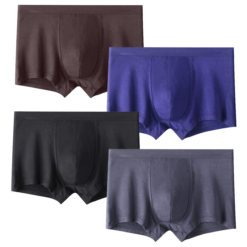Men's underwear boys' modal red boxer briefs comfortable men's plus size fat guy boxer shorts