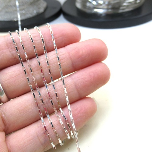 s925 sterling silver three-dimensional car flower rectangular chain O-shaped chain diy bracelet long O necklace jewelry material loose chain accessories