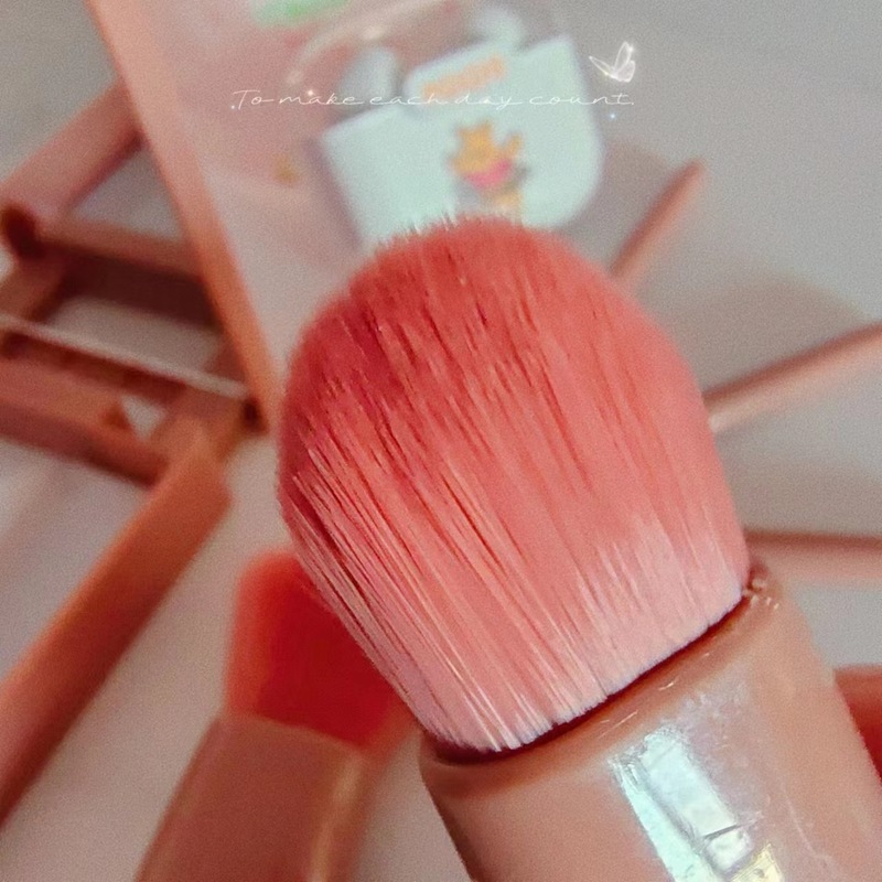 Portable loose powder brush, complete set of blush brush, foundation, man-made fiber, multi-functional mirrored giant soft makeup brush set
