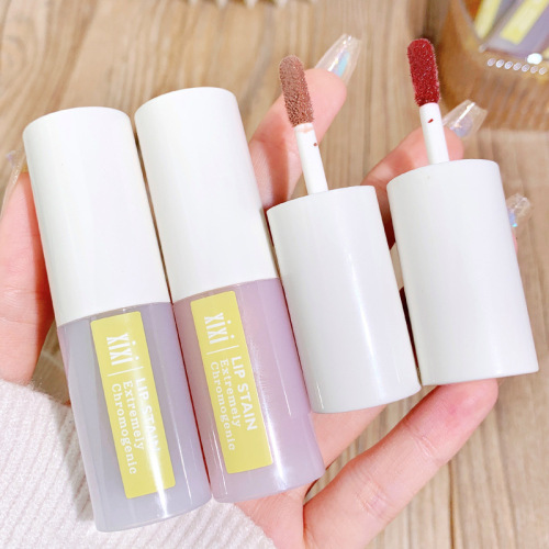 xixi clear tea art mirror lip glaze, easy to apply, brightening girlish dewy lips, compact and portable D-537