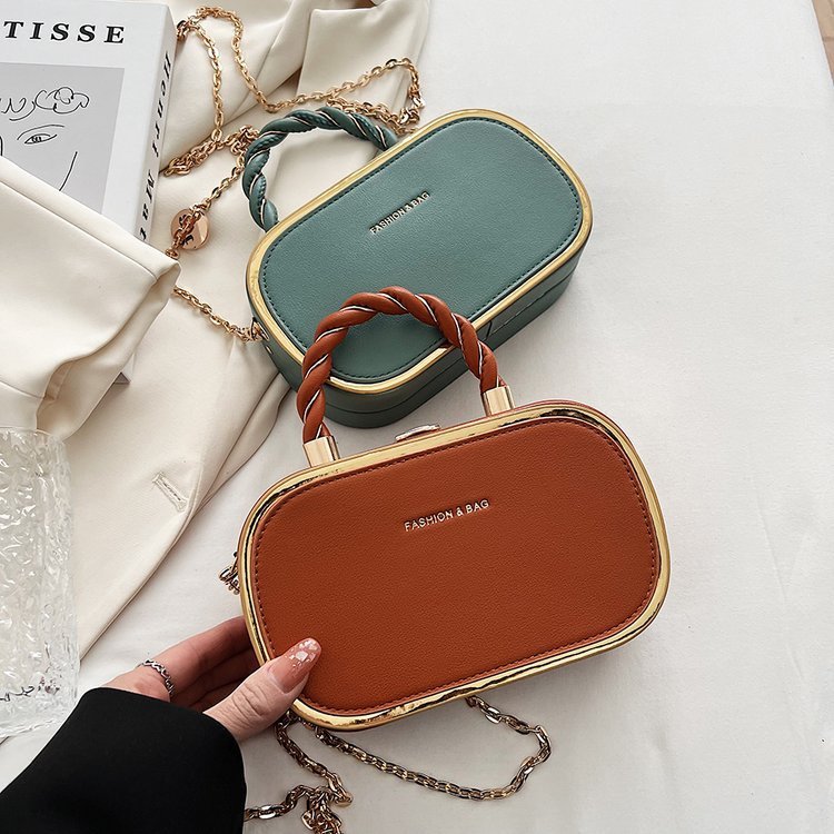 Niche design small bag women's new fashion autumn and winter handheld box bag versatile chain shoulder crossbody bag