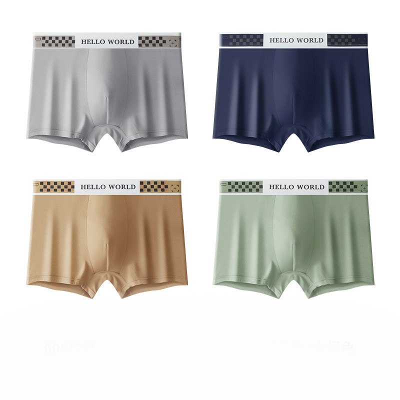 New pure cotton men's underwear boys boxer briefs cotton loose boys large size antibacterial boxer shorts