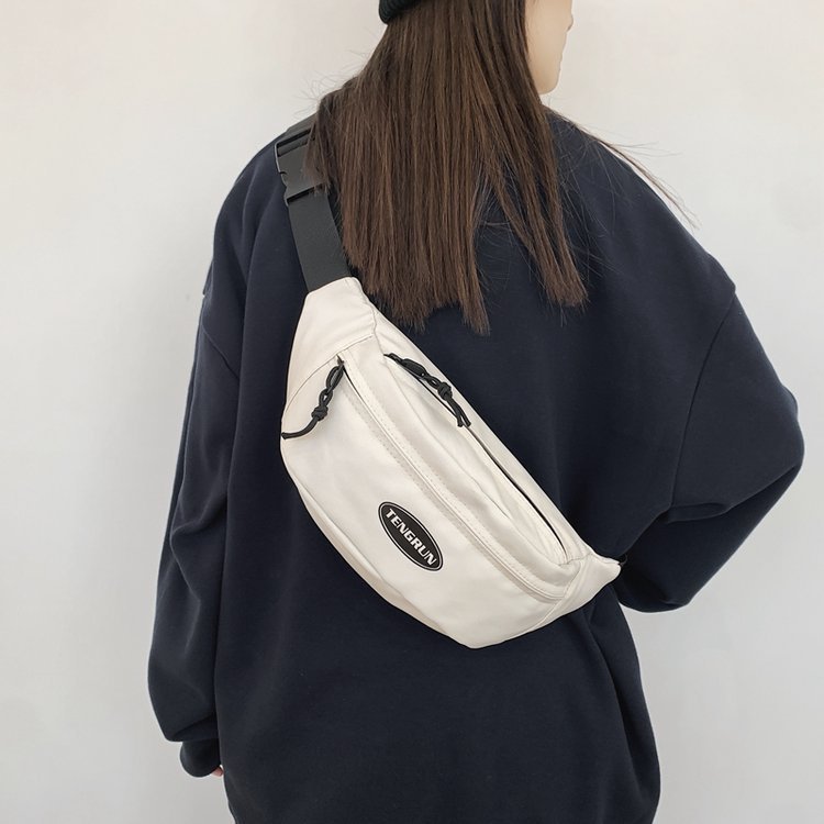 New Japanese ins style retro simple versatile casual girl student crossbody bag Korean style trendy brand chest bag