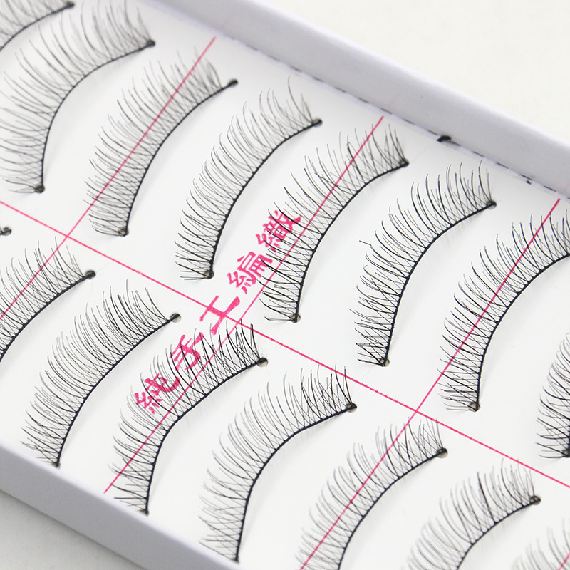 Domestic false eyelashes 216 handmade false eyelashes eyelashes 218 cotton thread black stem natural 217