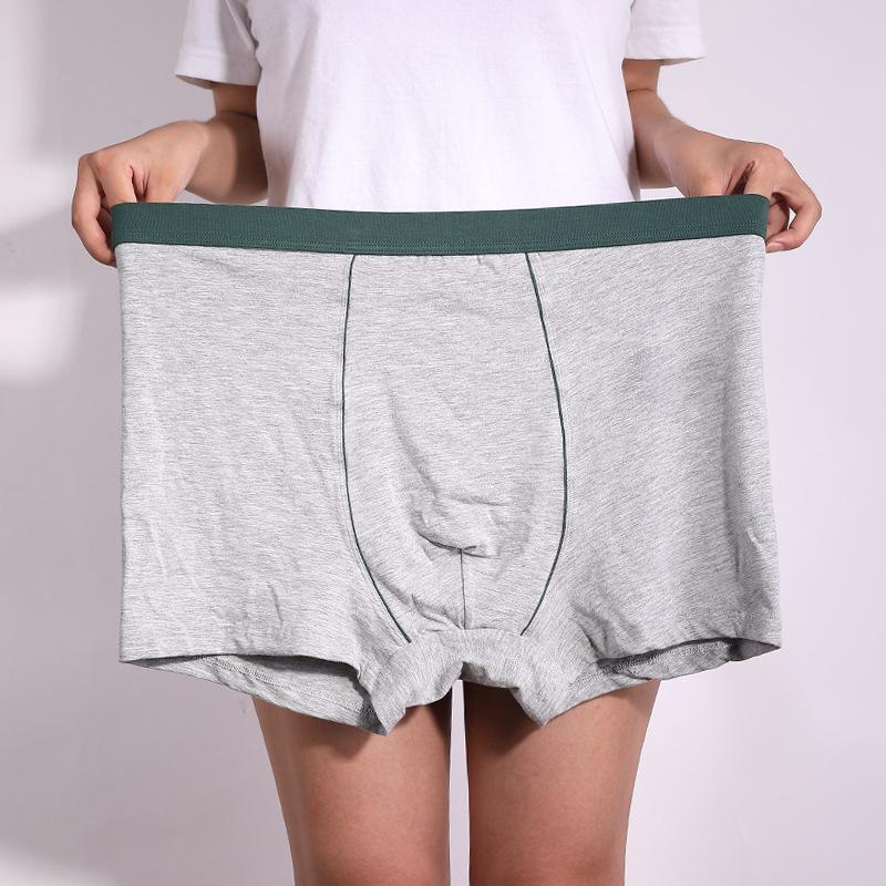 Winter plus size men's underwear men's boxer briefs plus fat extra large cotton cotton flat feet loose 211