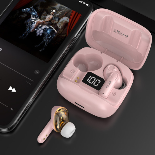 True dual dynamic bass digital display stereo wireless TWS Bluetooth headset 5.3 charging compartment in-ear binaural