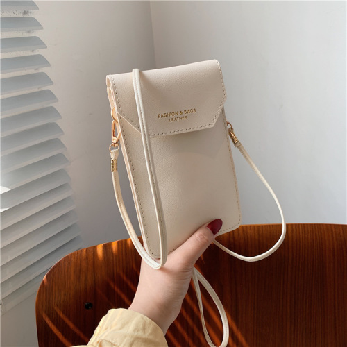 Fashionable and cute small bag female pu mobile phone bag internet celebrity student shoulder crossbody bag wholesale portable Korean mini bag