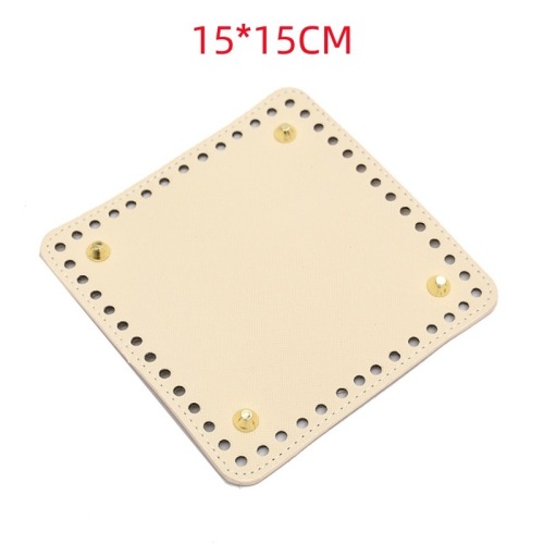 Handmade bag base diy bag wholesale hardware rivets 15*15cm square bag accessories bottom plate