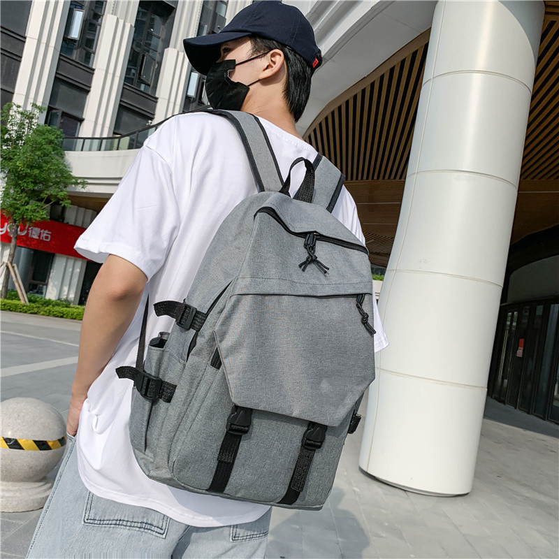 Travel leisure backpack, middle school student school bag, backpack, men's backpack, large capacity leisure bag