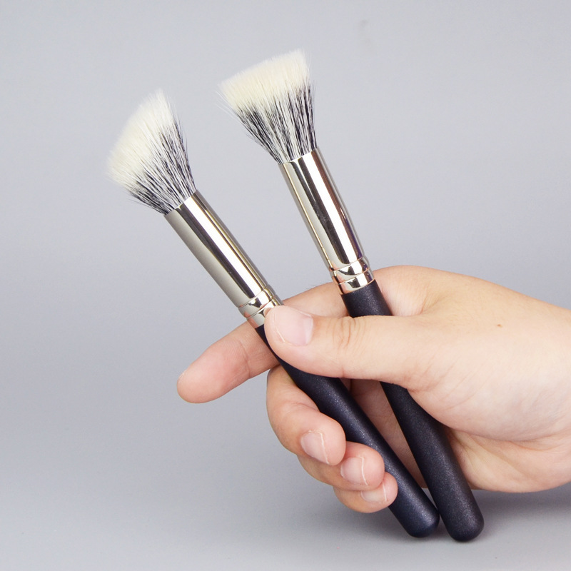 Pure wool fine light edge round head pointillism brush oblique head blush brush animal hair