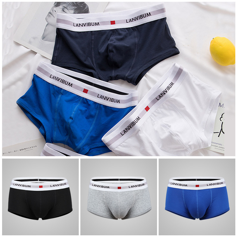 LANVIBUM Amazon specializes in men's underwear, boxer briefs, men's low-waist boxer large size underwear boxer