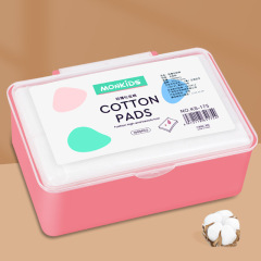 Mengbeibi makeup remover cotton 1000 pieces thin boxed skin care hydrating water saving wet compress cotton makeup tool