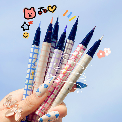 xixi Girly Heart Colorful Eyeliner Pen Smooth and Colorful Saturated Eyeliner D-444