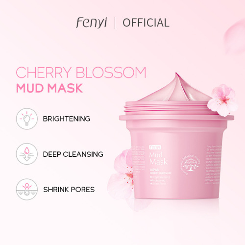 Cross-border manufacturer Fenyi Japanese cherry blossom mask mud 100g deeply cleans pores and applies facial mask skin care products