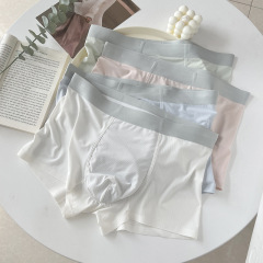 C433 summer ice silk thin simple and capable underwear men's elastic waistband seamless skin-friendly men's boxer briefs