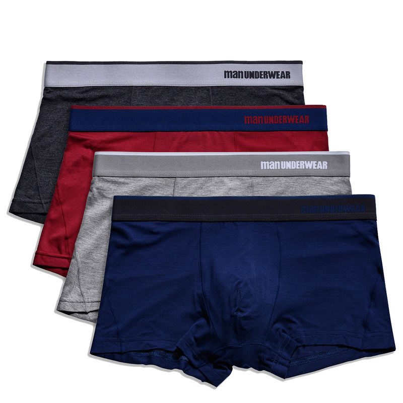 Men's loose underwear, breathable large size boxer briefs, youth boxer briefs, modal