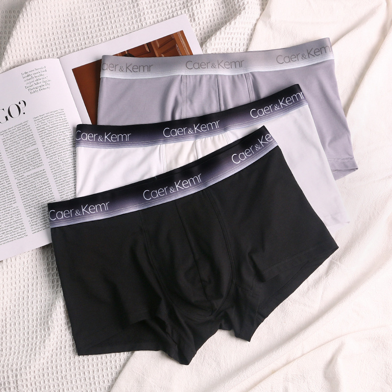 High elastic modal 50 count comfortable underwear men's boxer briefs gradient belt youth fashion boys shorts