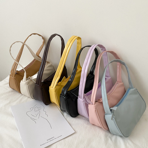 Internet celebrity popular small bag women's Korean version new trendy ins2024 versatile shoulder underarm bag baguette handbag