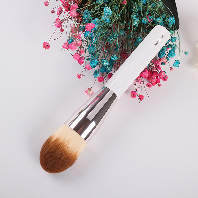 Moyu Beauty Rocket Head Foundation Brush Single Loose Powder BB Cream Makeup Brush Contour Makeup Cangzhou Makeup Brush Wholesale