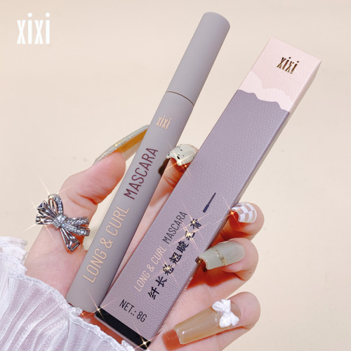 xixi long and curling mascara plant fiber light curling small brush head for sunflower shaping D-458