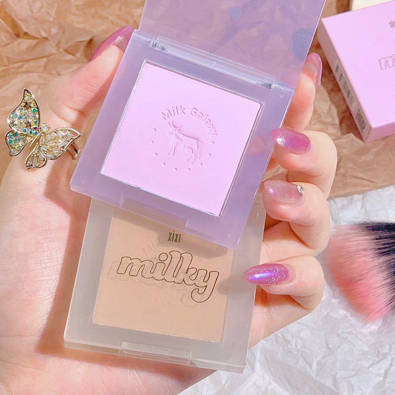 xixi Milk Galaxy Soft Mist Blush Single Color Blush Purple Palette Matte Vitality Little Orange Nude Makeup Affordable Repair Portable