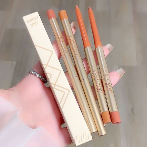 SWEET MINT line carving lip liner matte long-lasting makeup is not easy to stick to the cup to outline the lip shape pouty lips cinnamon lipstick