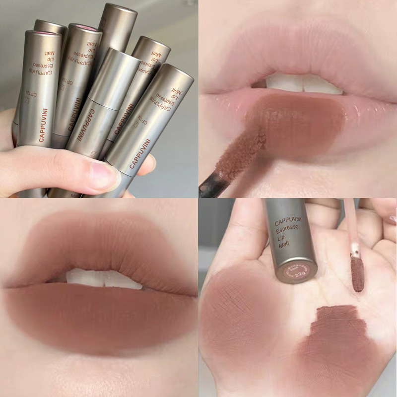 Cappuvini concentrated lip glaze autumn and winter velvet lip glaze lip gloss affordable student female lipstick domestic makeup lipstick