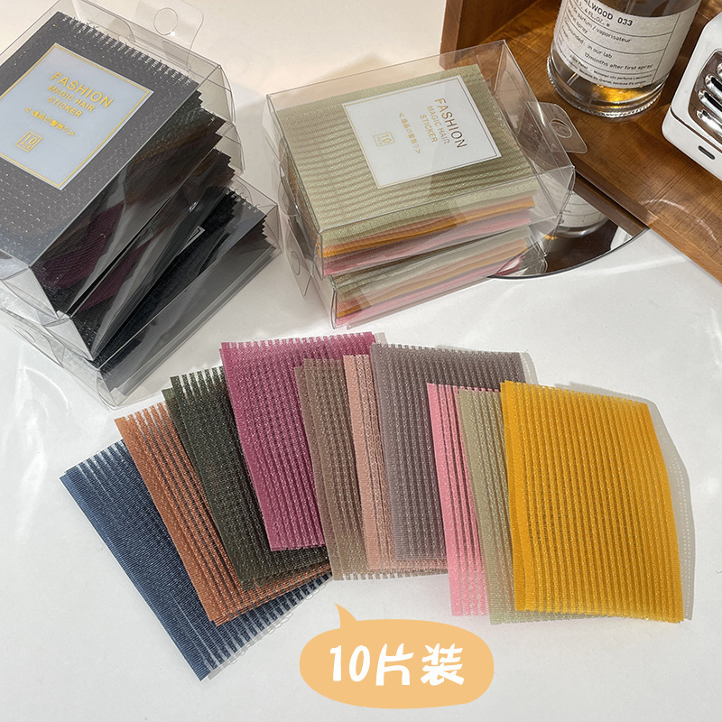 Internet celebrity colorful sticky posts with bangs and sticky hair on the top of the head to organize artifacts for summer lazy Velcro for women's hair