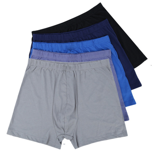 Men's boxer briefs for the elderly, pure cotton shorts, middle-aged and elderly cotton high-waisted pants, loose and breathable underwear