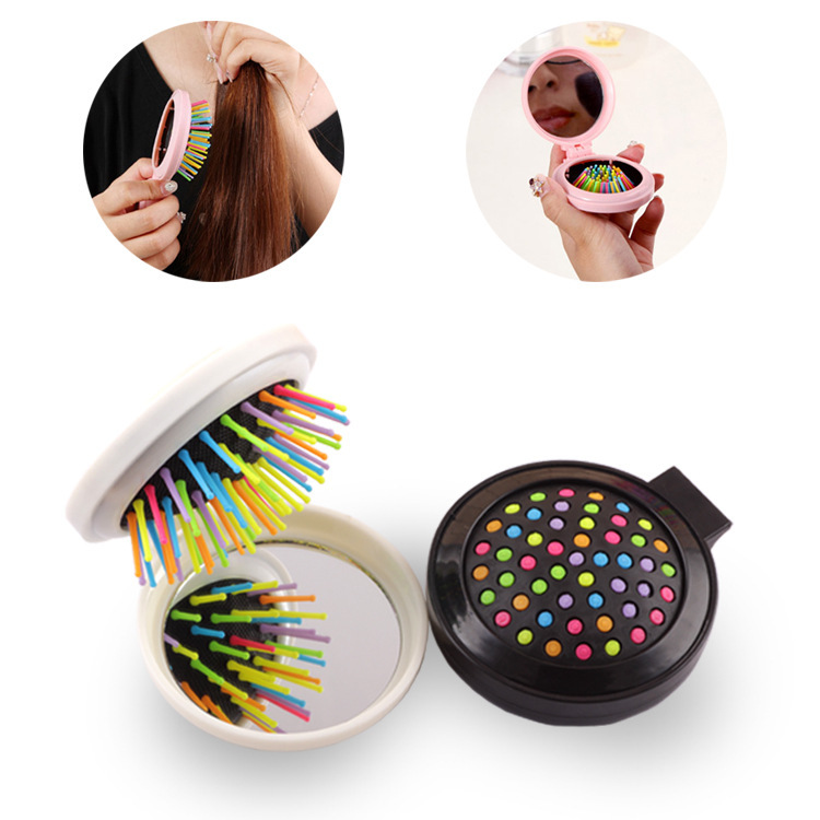 Street stall daily necessities Curling comb Smoothing comb Folding comb Rainbow massage comb Hairdressing comb