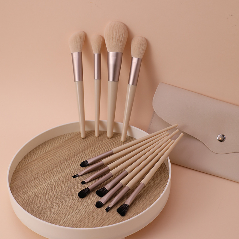 Makeup brush set Morandi 12 pieces Cangzhou soft-bristled eye shadow brush full set loose powder brush blush concealer brush foundation brush