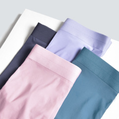 Underwear Men's Ice Silk Mulberry Silk Underwear Seamless Summer Breathable Antibacterial Boxer Briefs Sexy Transparent