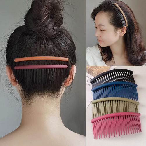 Broken hair sorting artifact frosted large non-slip comb forehead bangs hairpin side hair comb back of head headdress for women