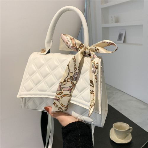 Women's new fashion bag, small fragrant style rhombus scarf bag, small square bag, armpit bag, single shoulder crossbody bag, women's bag