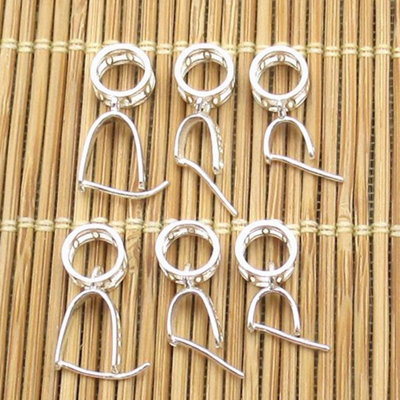 S925 sterling silver melon seed buckle pendant buckle necklace buckle connecting buckle diy jade buckle jade sterling silver clip button