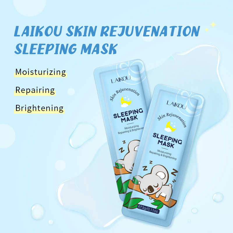Cross-border LAIKOU Koala Care Night Sleeping Mask 1 piece 3g moisturizing and hydrating skin care products