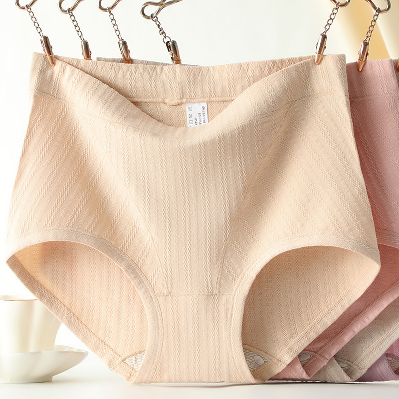 1360 brand women's underwear silk bottom autumn and winter thick cotton tummy control women's shorts cotton 100% cotton style