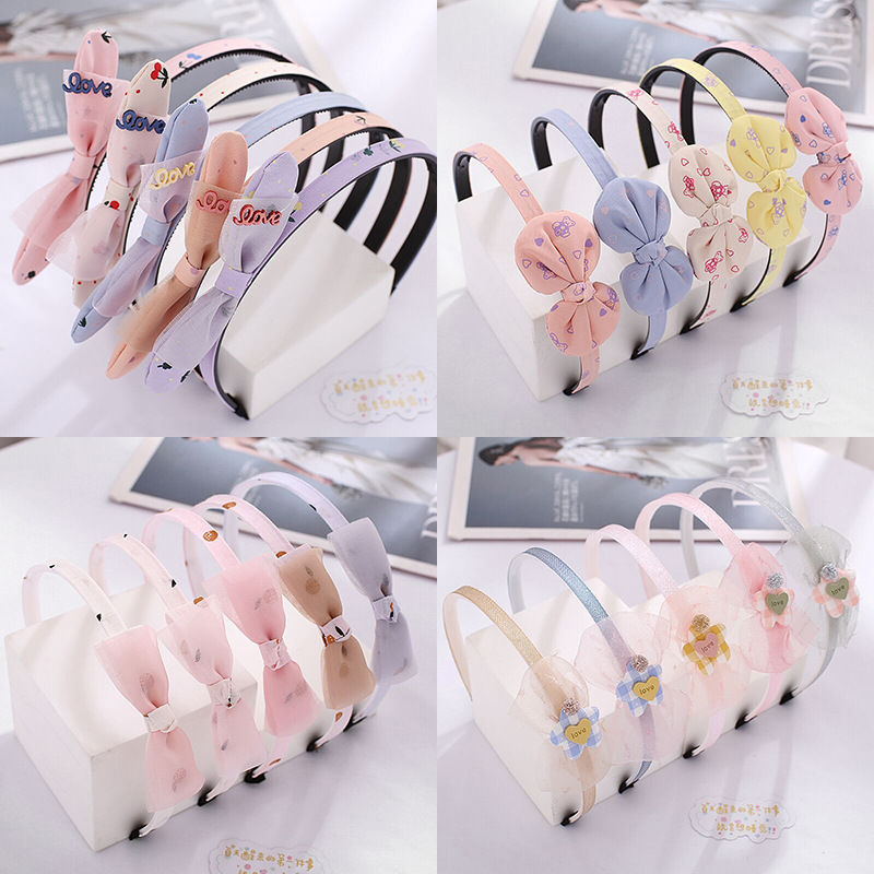 Children's hairbands do not hurt broken hair, hairpins, hairpins, hairbands, cute princess hair accessories for girls, pearl headbands for girls