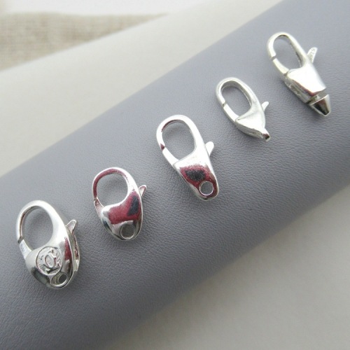 s925 sterling silver DIY handmade accessories material lobster buckle bracelet buckle jewelry buckle water drop buckle necklace buckle