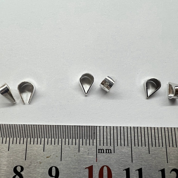 925 sterling silver pendant buckle melon seed buckle jade buckle accessories material crystal jade pendant buckle diy jade pendant clip buckle
