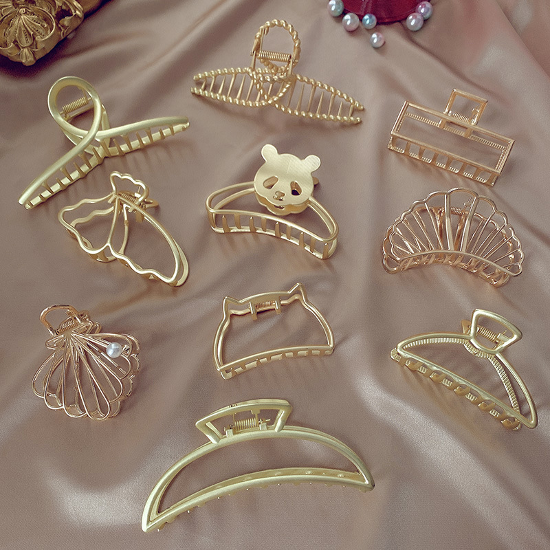 Temperament catcher Korean hairpin elegant hair catcher shark clip Japanese style large hair clip headband hairpin on the back of the head