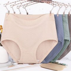 1085 large size women's underwear 200 pounds fat mm cotton briefs middle-aged and elderly women mother high waist shorts