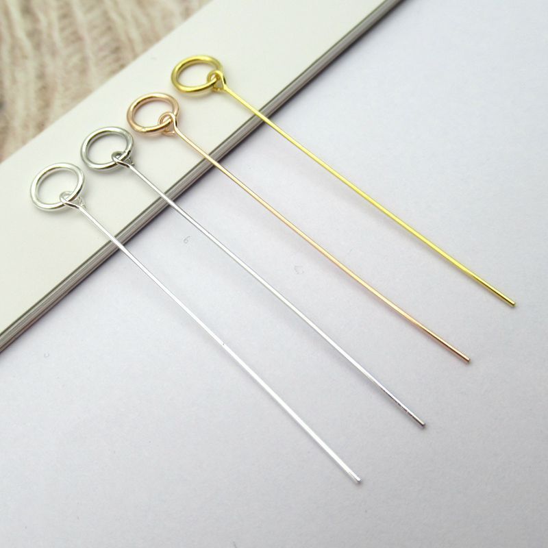 Pure silver handmade accessories buckle head pendant buckle necklace buckle connecting buckle jade pendant clip buckle S925 silver 9-character pin buckle head