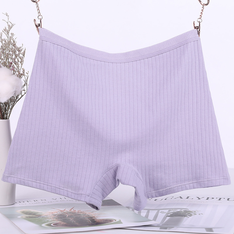 4019#Benmingnian women's underwear bright red pure cotton boxer briefs for women born in the year of the ox, four-corner high-waisted leg-length pants