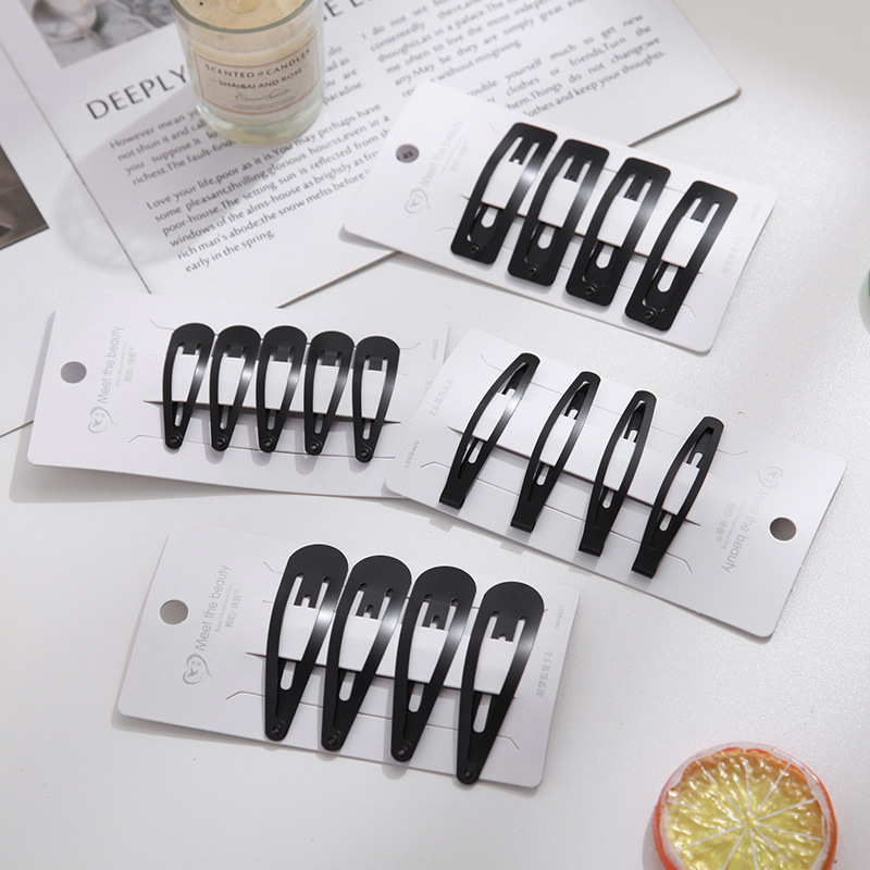 New adult black large hairpin bangs BB clip hair accessories frosted Korean mini one-word hairpin hair accessories