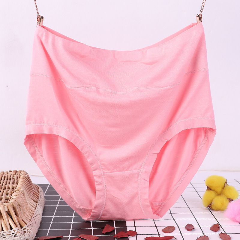 Plus size plus size underwear for women underwear high waist bamboo fiber extra large size fat mm 200 pounds